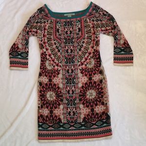 Flying Tomato Large sweater dress Aztec Print